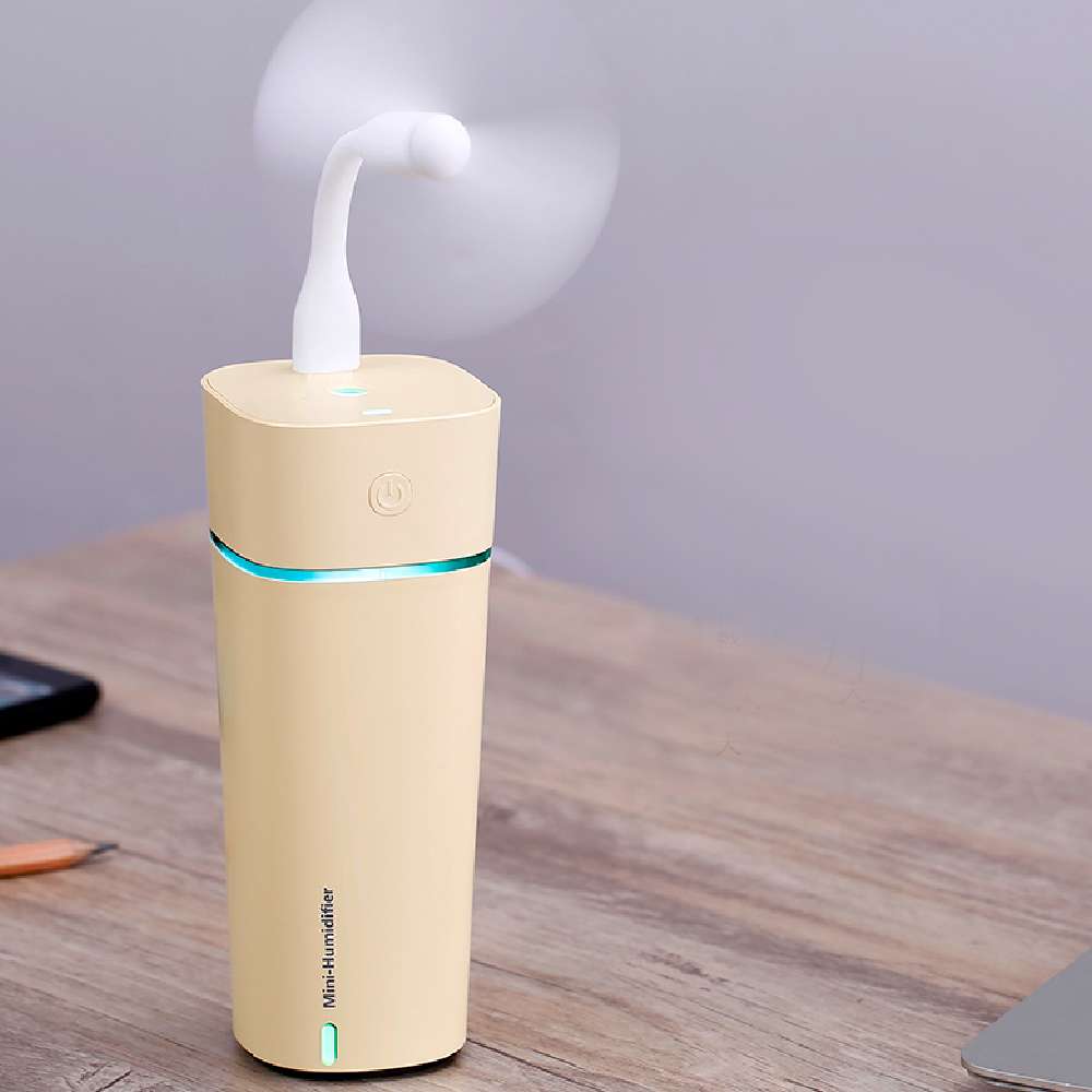 MINI PORTABLE HUMIDIFIER WITH COOL MIST & COLOUR CHANGING LED | Purple Box