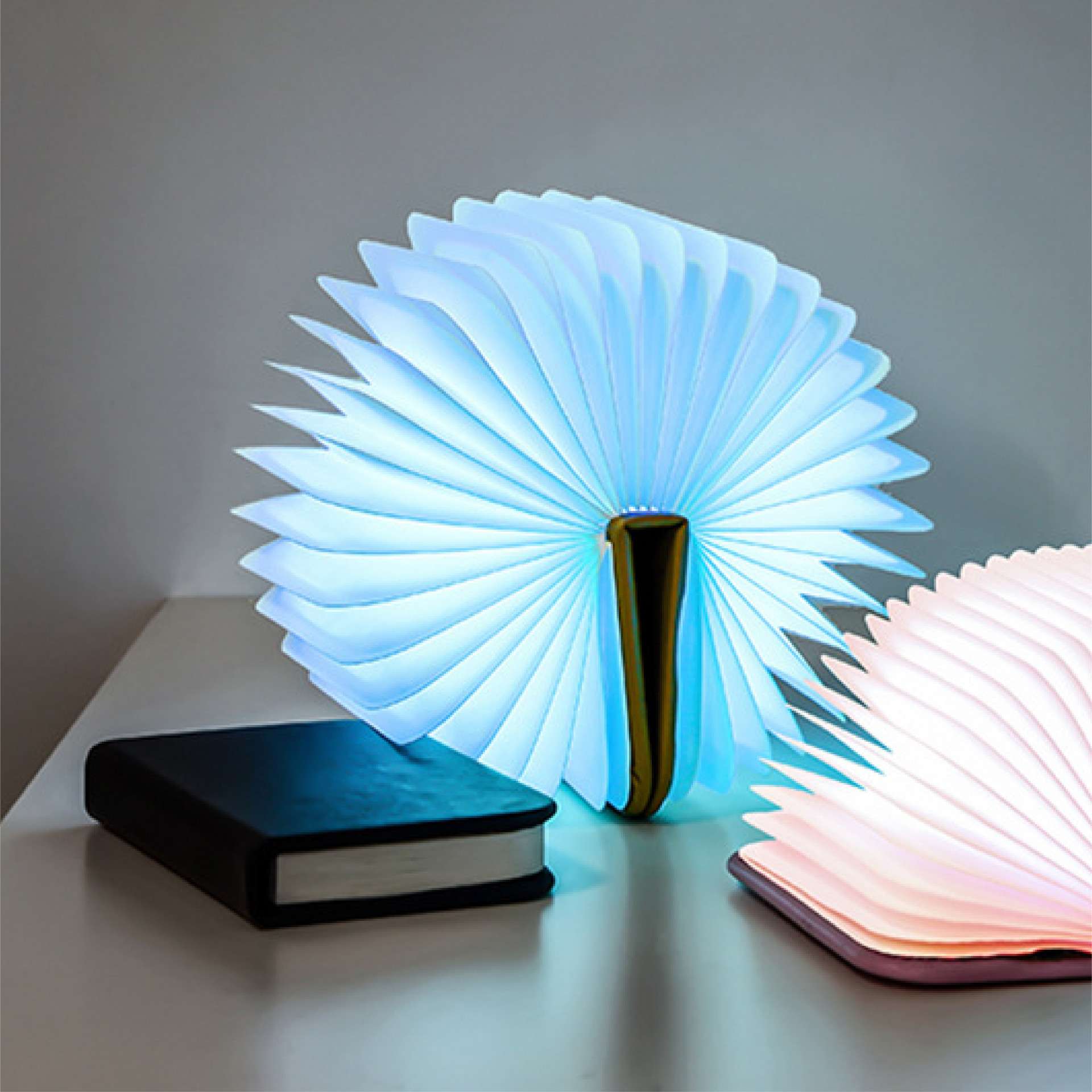 LED RECHARGEABLE BOOK SHAPE LIGHT | Purple Box