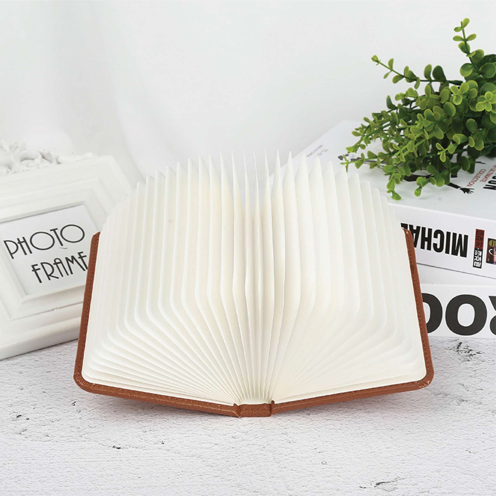 LED RECHARGEABLE BOOK SHAPE LIGHT | Purple Box